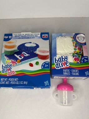 Baby Alive Diapers, Snack Pack & Sippy Cup Bundle